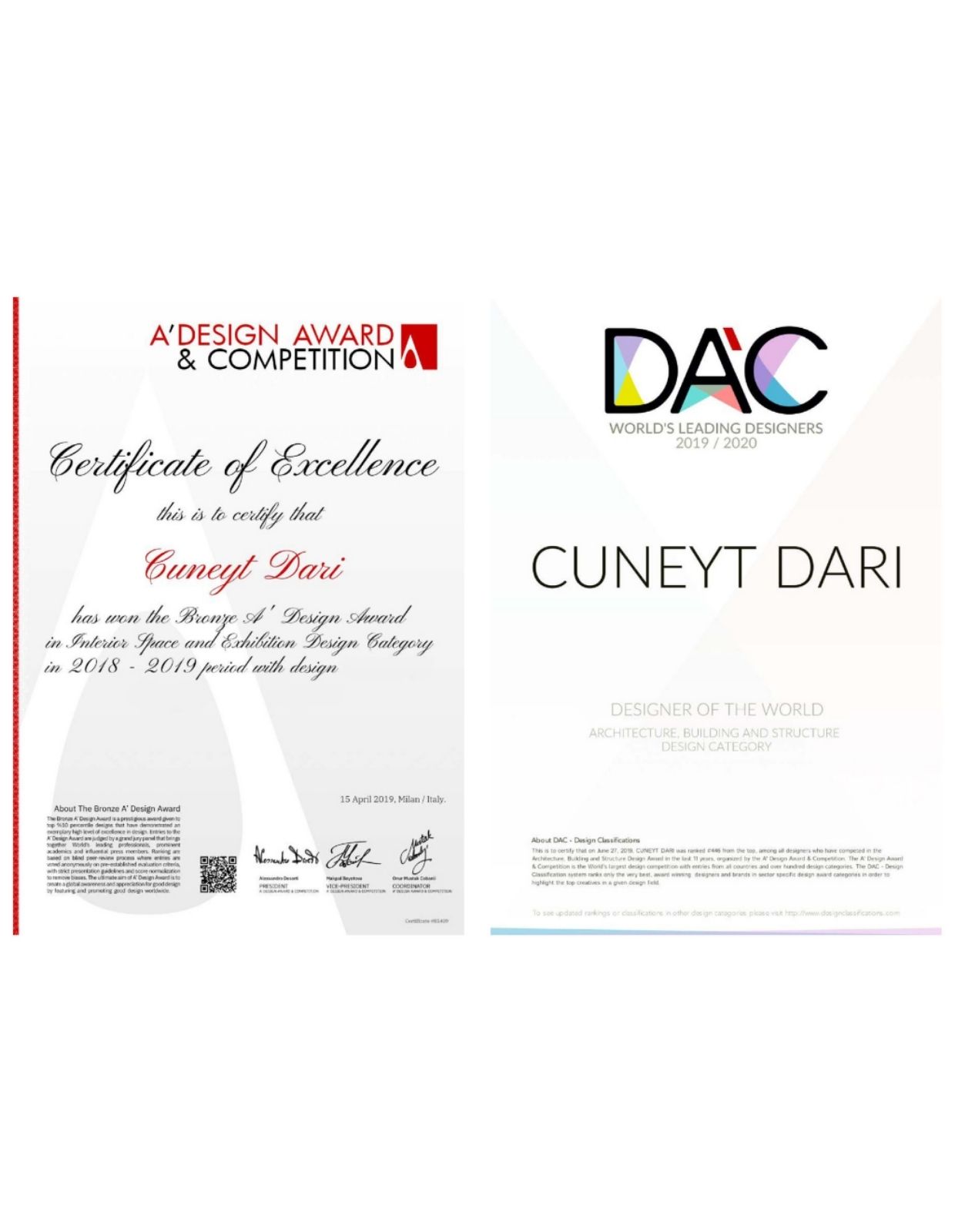 Award certificate 16