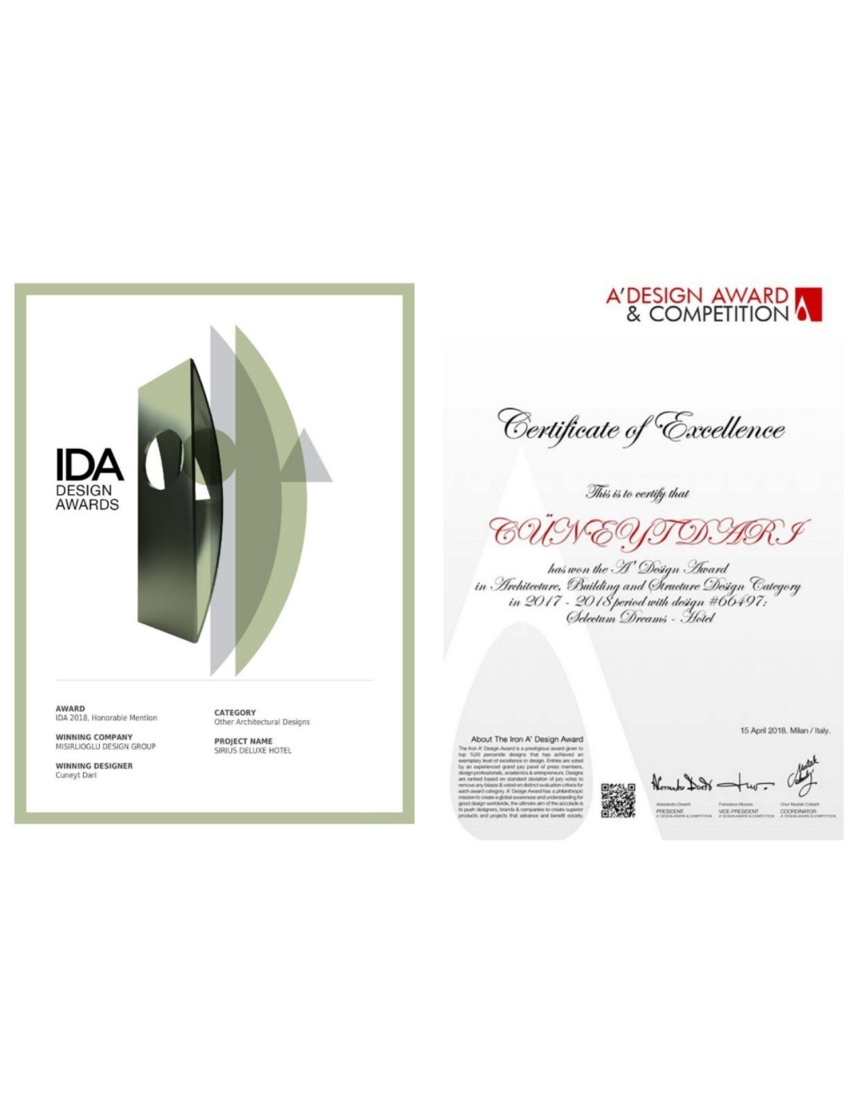 Award certificate 3