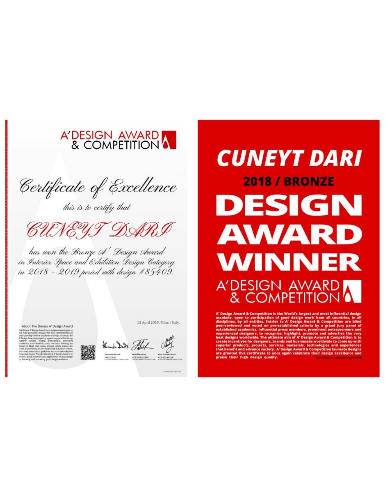 Award certificate 5