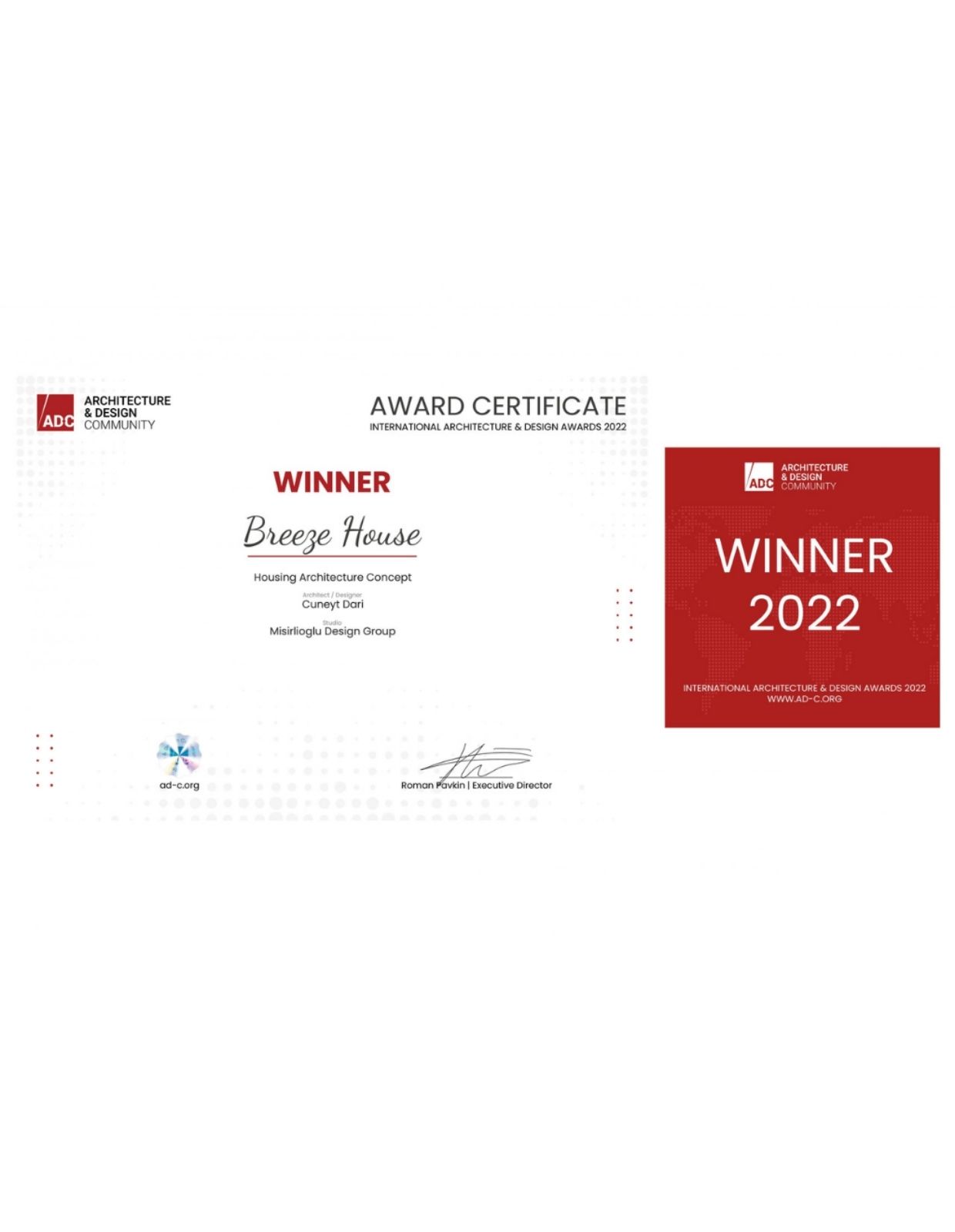 Award certificate 8
